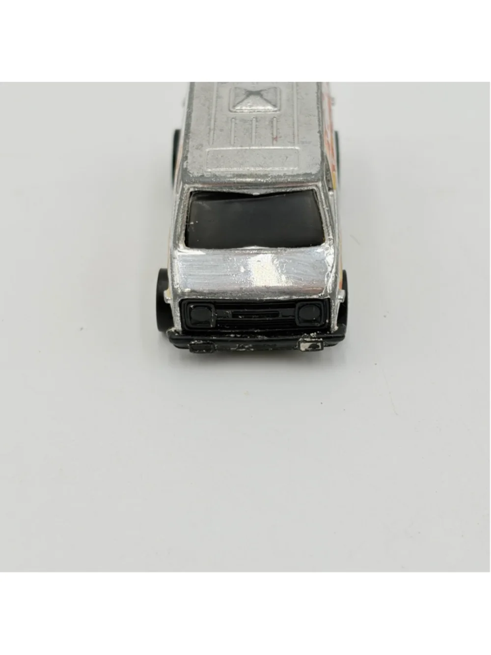 Hot Wheels Super Van 1974 1:64 Silver Diecast Van w/ Flame Decals